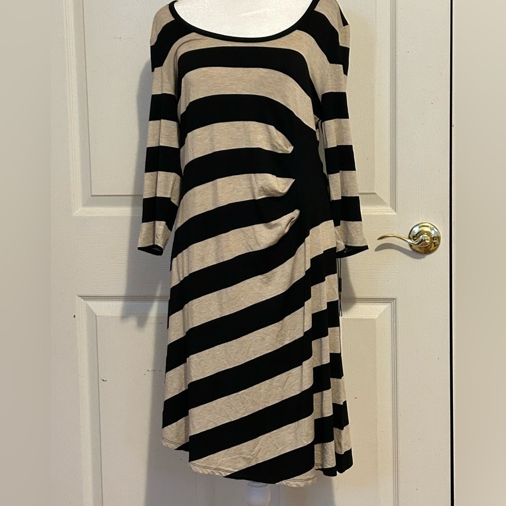 NWT Calvin Klein comfy jersey dress with ruching size 12